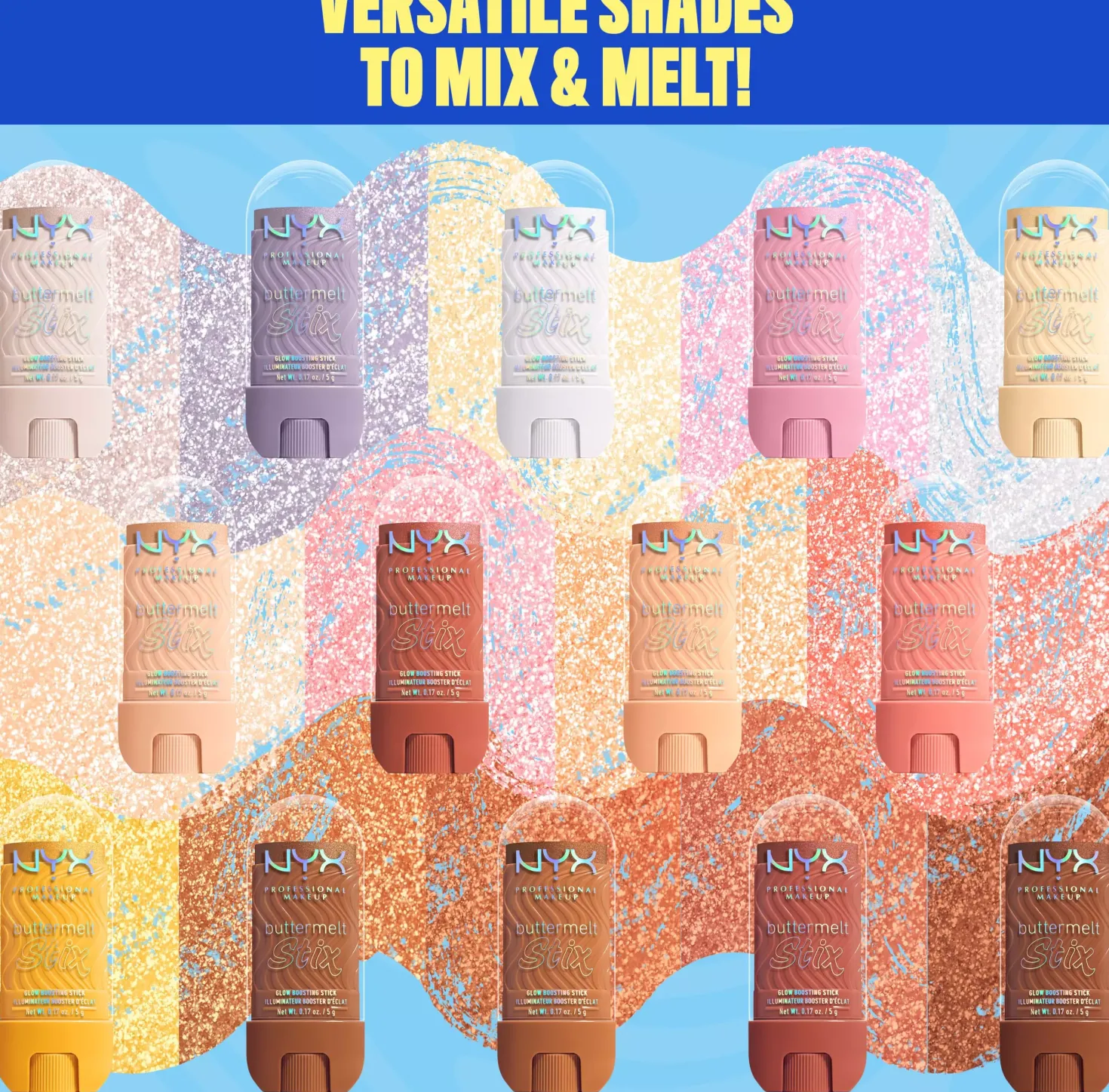 NYX PROFESSIONAL MAKEUP Buttermelt Glaze Highlighter Stix 07 That'S On Melt