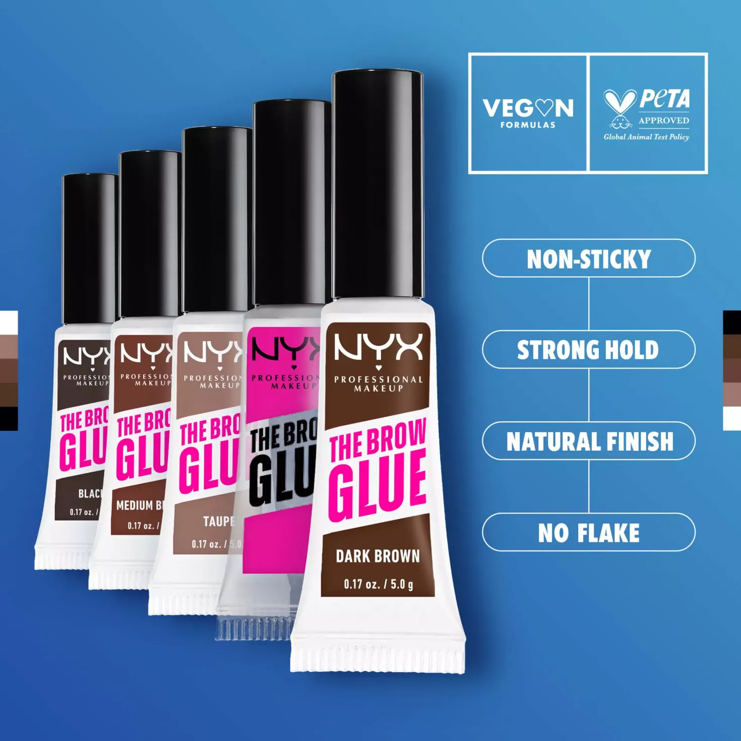 NYX PROFESSIONAL MAKEUP The Brow Glue Instant Brow Styler 03 Medium Brown