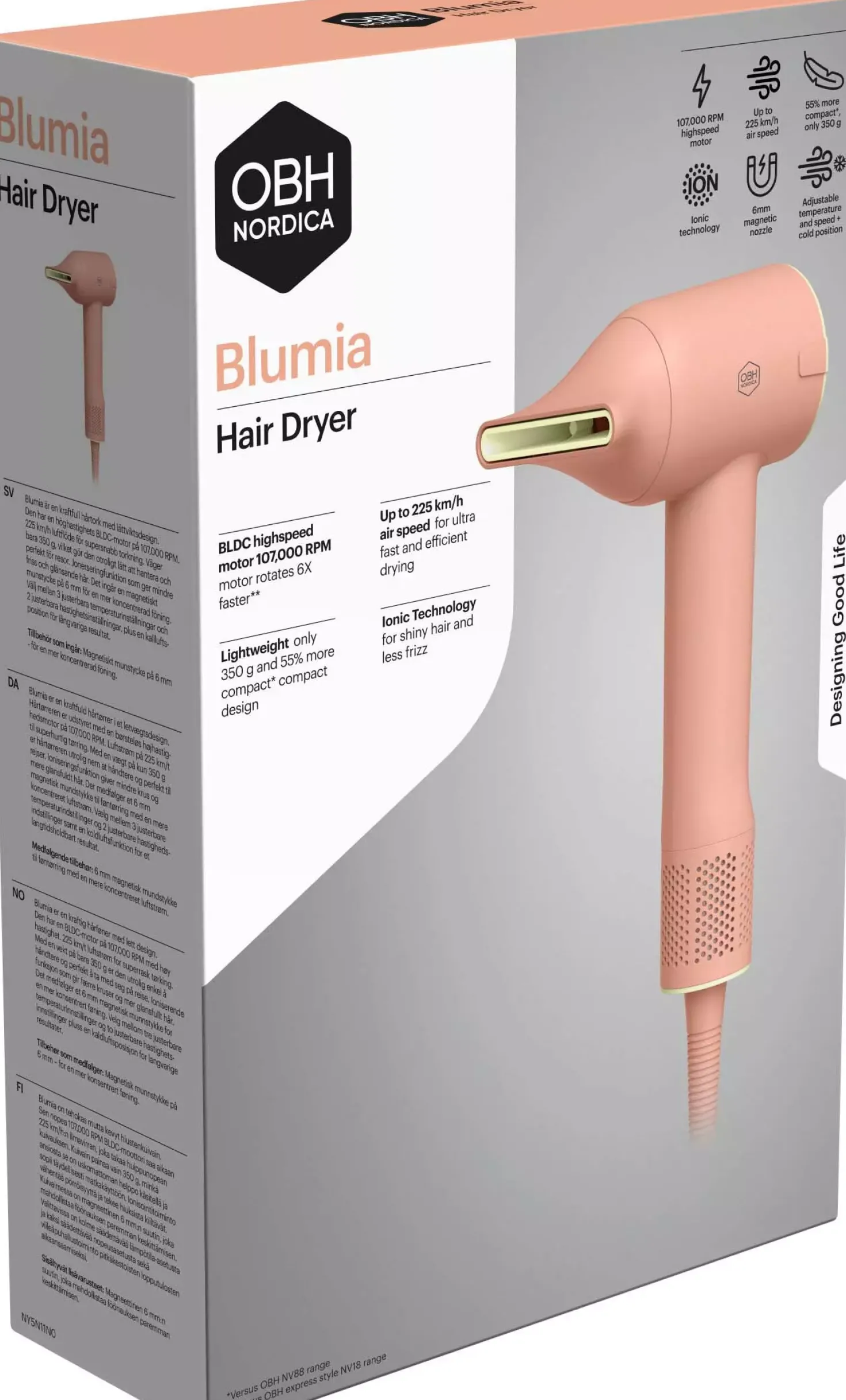 OBH NordicaBlumia blush hårfön