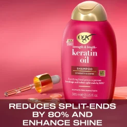 OgxKeratin Oil Shampoo 385 ml
