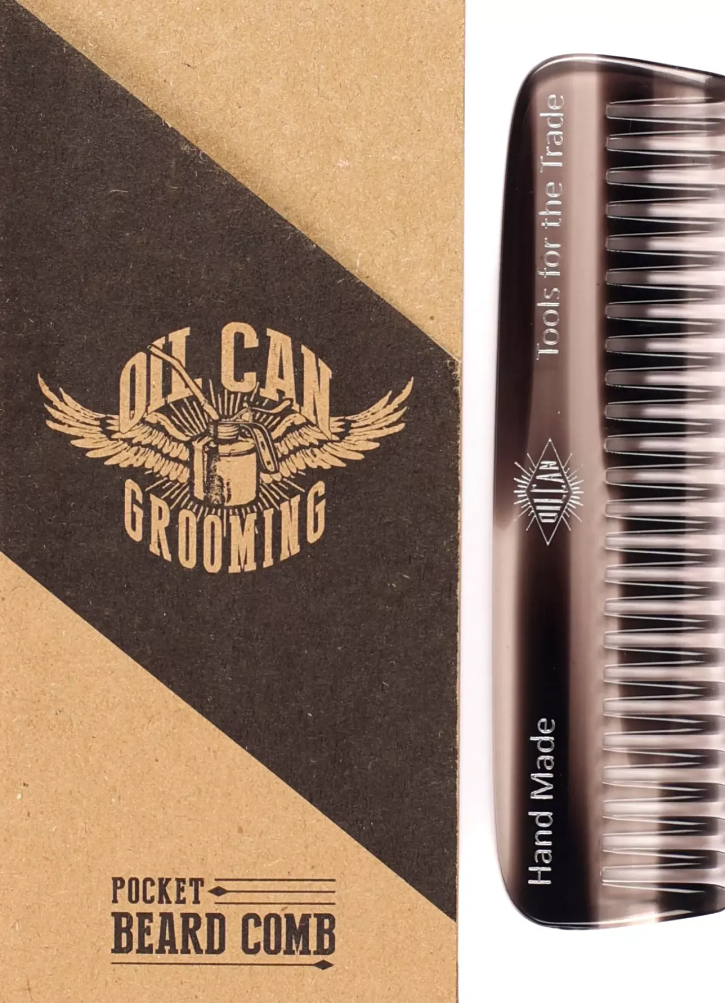 Oil Can Grooming Pocket Beard Comb Colourway
