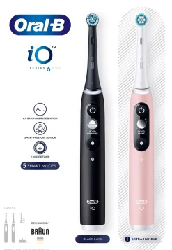 Oral B iO6 Duo Pack Black Lava / Pink Sand