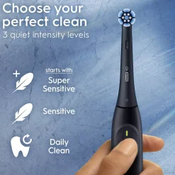Oral B iO 2 Duo-pack Electric Toothbrushes Night Black & Calm Pink