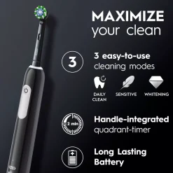 Oral B Pro Series 1 Electric Toothbrush Black Black