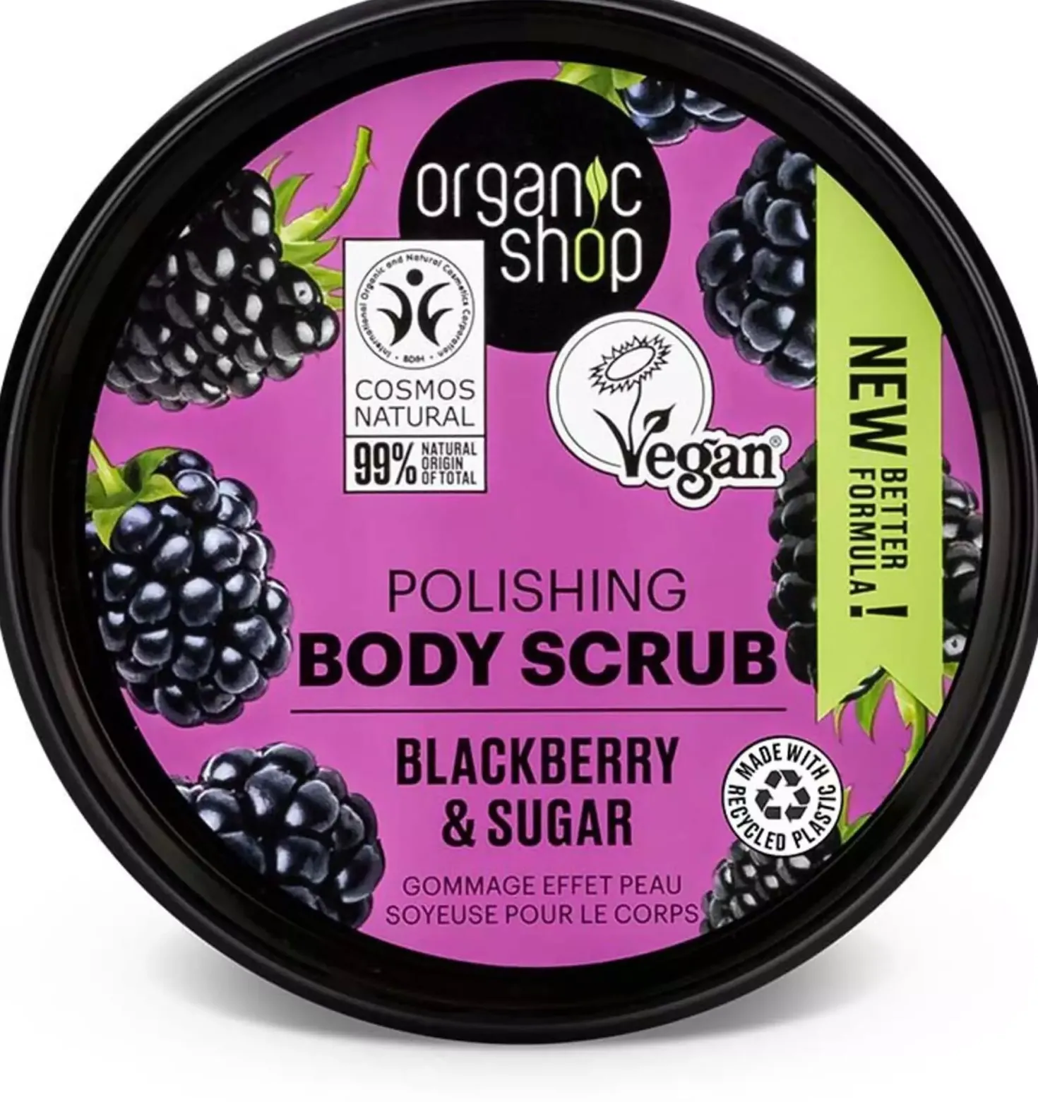 Organic Shop Body Scrub Blackberry & Sugar 250 ml