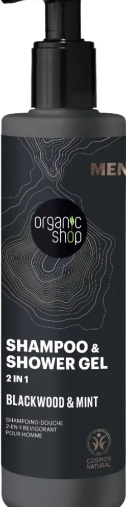 Organic Shop Shampoo & Shower Gel 2 in 1 Blackwood & Mint 280 ml
