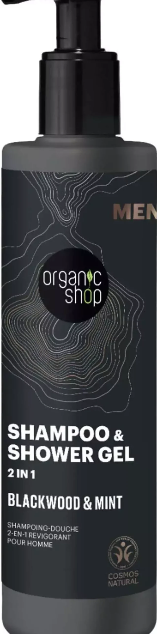 Organic Shop Shampoo & Shower Gel 2 in 1 Blackwood & Mint 280 ml
