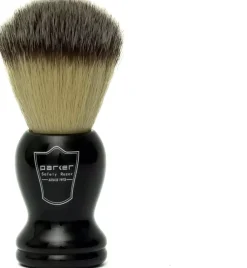 Parker Shaving Black Handle Synthetic Bristle Shave Brush