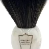Parker Shaving Marbled Ivory Chrome Handle Black Synthetic Shave Bristle