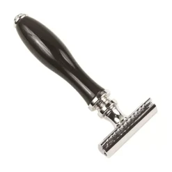 Parker Shaving Parker 111B - Black Resin Handle 3 Piece Safety Razor