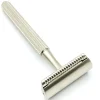 Parker Shaving 78R Satin Chrome- Unisex Textured Long Handle Three piece Safety Razor