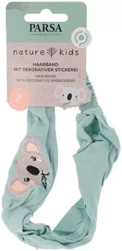 Parsa BeautyNature Kids Karlo Headband In Bamboo Viscose With Koala Mint