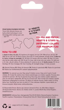 Peggy World Blemish Patches Stars and Hearts Yellow