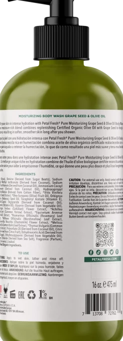 Petal FreshPure Grape Seed & Olive Oil Body Wash 473 ml