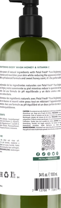 Petal FreshPure Honey & Vitamin C Body Wash 1000 ml