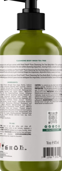Petal FreshPure Tea Tree Body Wash 473 ml