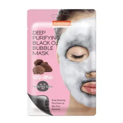 Purederm Deep Purifying Black O2 Bubble Mask "Volcanic" 20 g