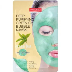 Purederm Deep Purifying Black O2 Bubble Mask "GREEN TEA" 25 g