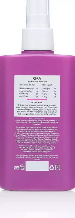 Q+A Heat Protect Hair Mist 150 ml