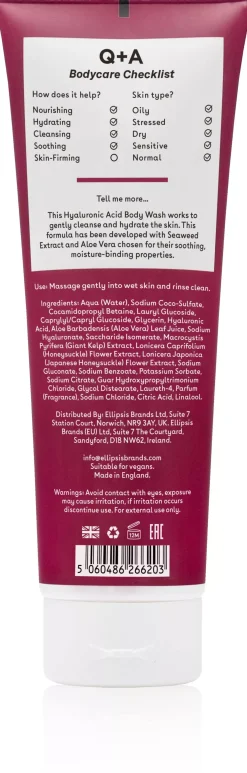 Q+A Hyaluronic Acid Body Wash 50 ml