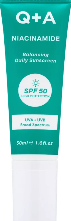 Q+A Niacinamide Balancing Face Sunscreen SPF 50 50 ml