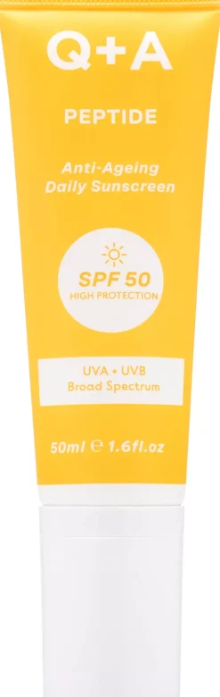Q+A Peptide Renewing Face Sunscreen SPF 50 50 ml