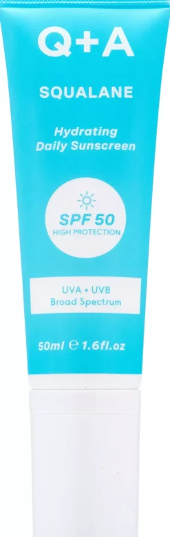 Q+A Squalane Hydrating Face Sunscreen SPF 50 50 ml
