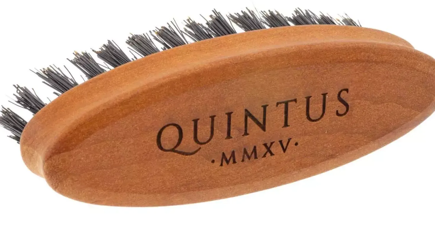 Quintus MMXV Small Beard Brush Pearwood Wild Boar Bristles