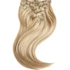 Rapunzel of Sweden Classic Clip-ins Straight / Medium Volume / 7 pieces 50 cm M7.3/10.8 Cendre Ash Blonde Mix