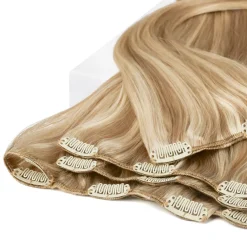 Rapunzel of Sweden Classic Clip-ins Straight / Medium Volume / 7 pieces 40 cm M7.3/10.8 Cendre Ash Blonde Mix