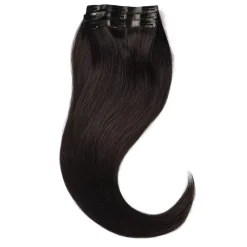 Rapunzel of Sweden Invisible Clip-ins Straight / Light Volume / 3 pieces 50 cm 1.2 Black Brown