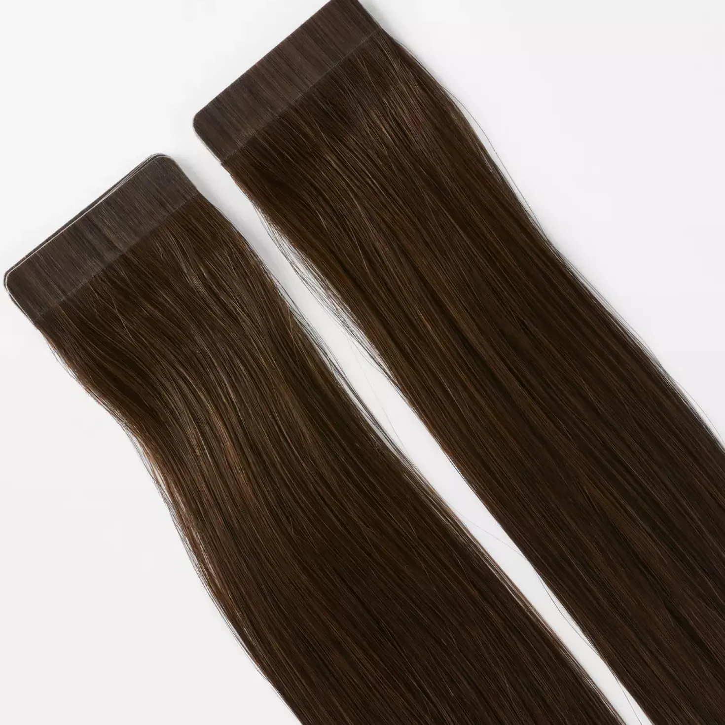 Rapunzel of Sweden Premium Tape Extensions Straight / Classic Tape 4 cm / 8 pieces 50 cm 2.2 Coffee Brown