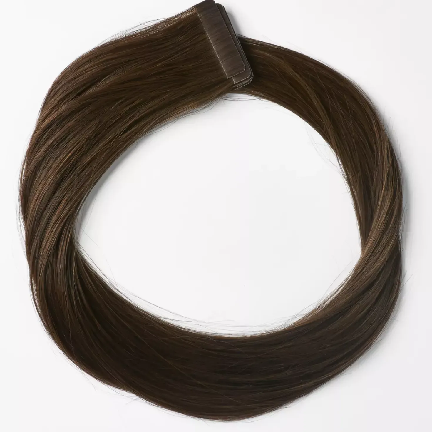 Rapunzel of Sweden Premium Tape Extensions Straight / Classic Tape 4 cm / 8 pieces 50 cm 2.2 Coffee Brown