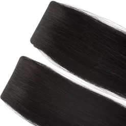 Rapunzel of Sweden Premium Tape Extensions Straight / Seamless Tape 4 cm / 8 pieces 50 cm 1.0 Black