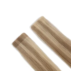Rapunzel of Sweden Premium Tape Extensions Straight / Mixed Tapes 3 cm / 8 pieces 50 cm M7.3/10.8 Cendre Ash Blonde Mix