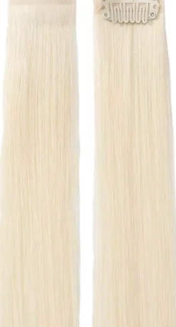 Rapunzel of Sweden Single Invisible Clip-ins Straight / 2 pieces 40 cm Dark Ashy Blonde Balayage B2.6/10.8
