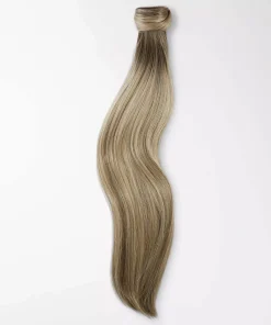 Rapunzel of Sweden Vegan Ponytail Straight / Clip-in / Medium Volume 50 cm M7.3/10.8 Cendre Ash Blonde Mix