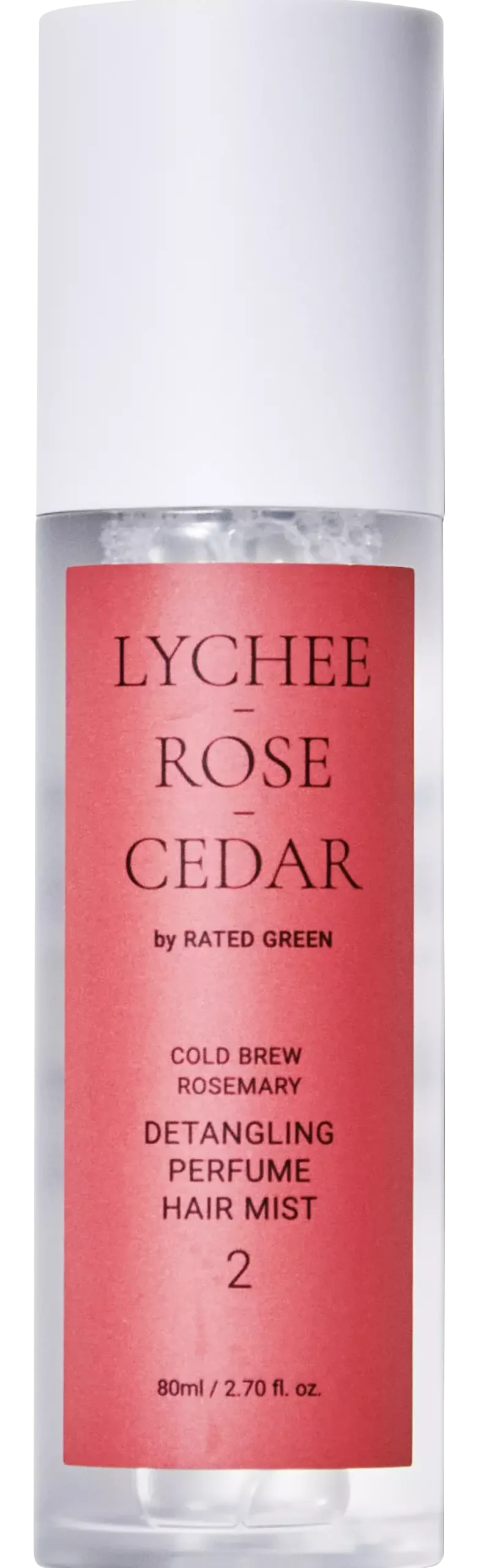 Rated Green Detangling Perfume Hair Mist 2 Lychee-Rose-Cedar 80 ml