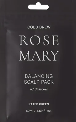 Rated GreenScalp Pack Cold Brew Rosemary Balancing Scalp Pack Charcoal 50 ml