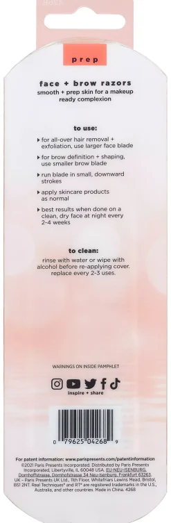 Real Techniques Face and Brow Razors