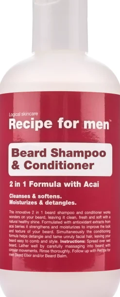 Recipe for men Beard Shampoo & Conditioner 250 ml