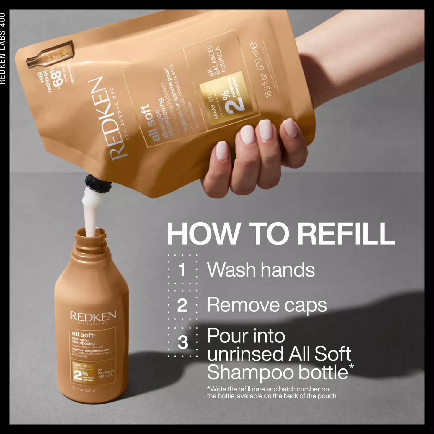 RedkenAll Soft Shampoo Refill 500 ml