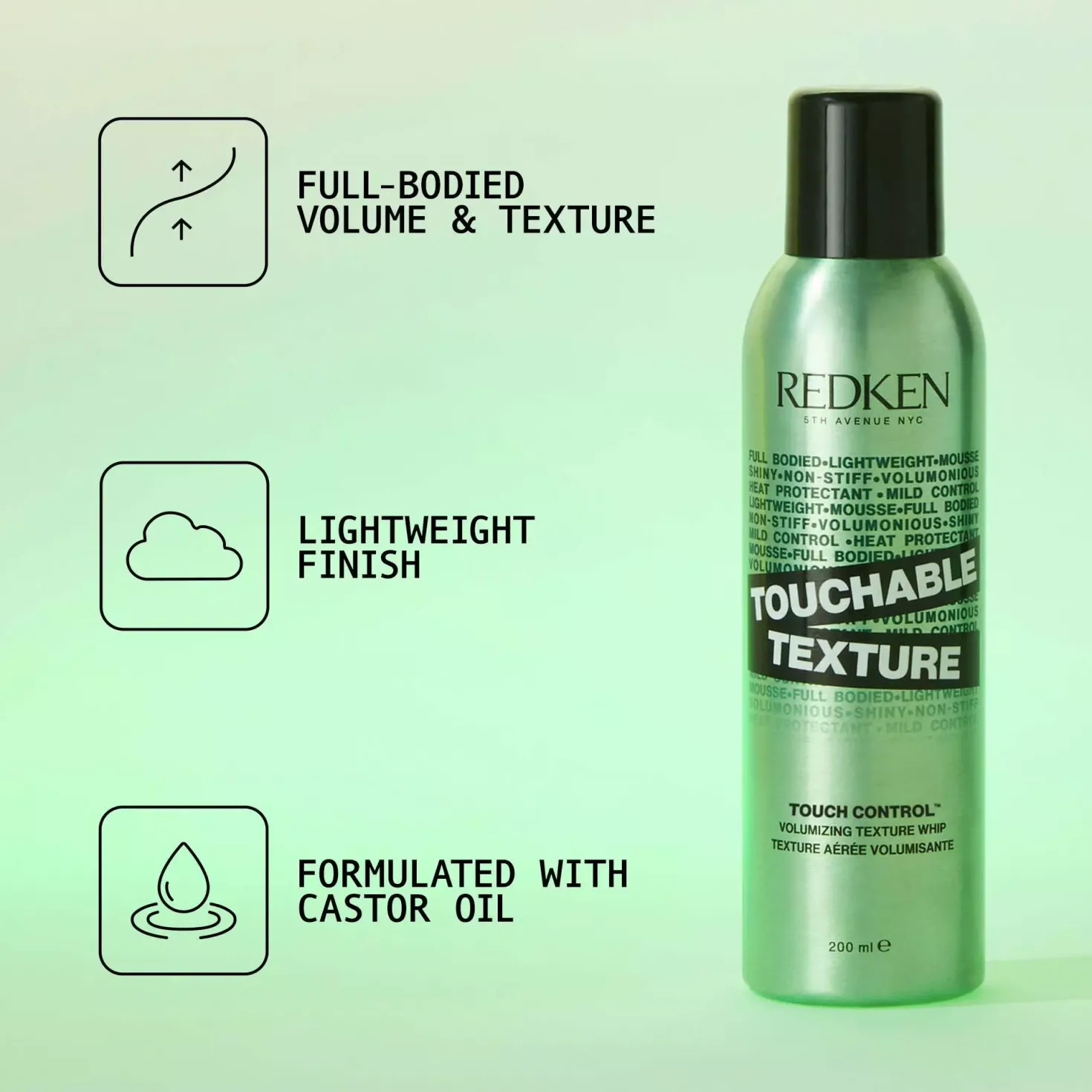 RedkenVolume Injection Touchable Texture 200 ml