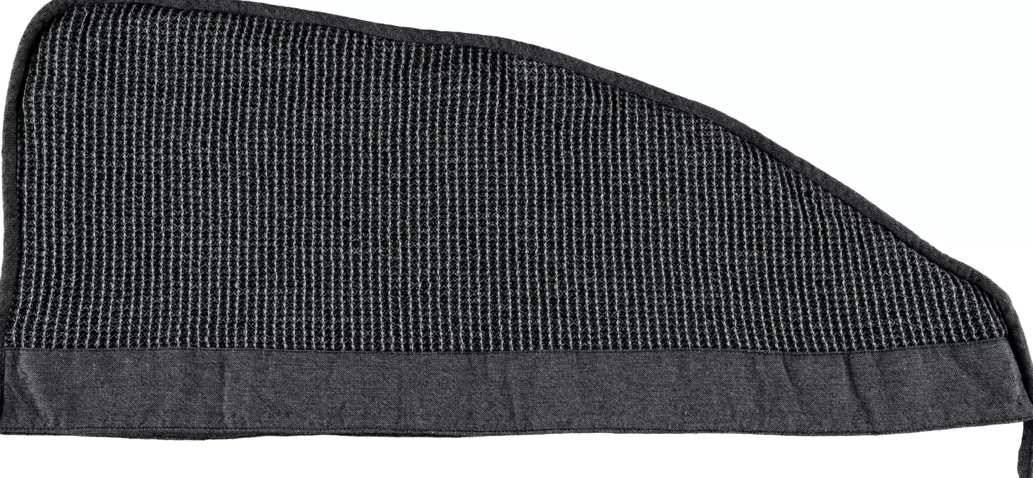 RentoKenno Hair towel 30x72 cm Black/Grey