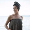 RentoKenno Sarong 85x145 cm Black/Beige