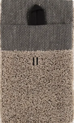 Rento Linen Terry Wash Mitten 14x24 cm Black/Linen