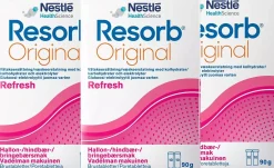 Resorb Fluid Replacement Raspberry Flavour 90g x3