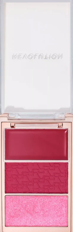 Revolution Beauty London Blush Icon Palette Hot Pink Flag