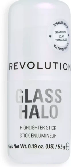 Revolution Beauty London Glass Halo Highlighter Stick Clear Glow