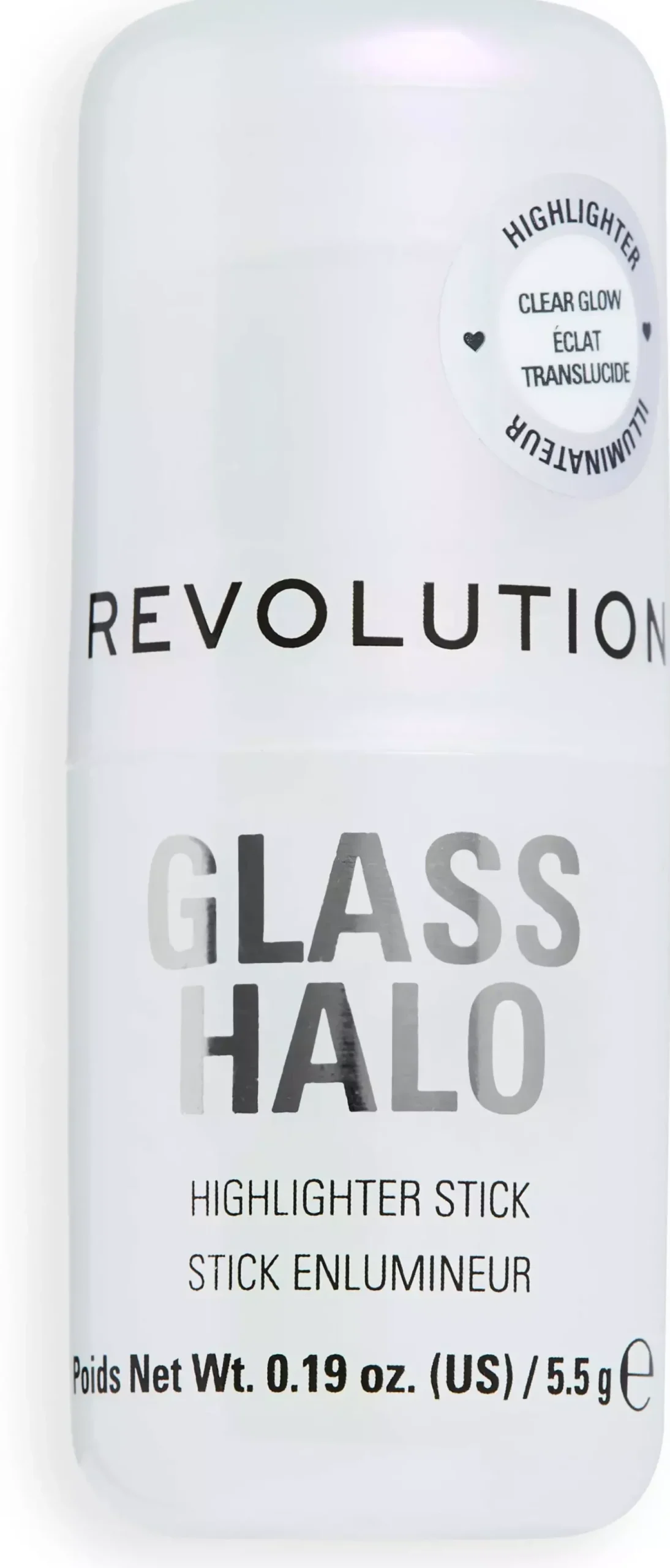 Revolution Beauty London Glass Halo Highlighter Stick Clear Glow